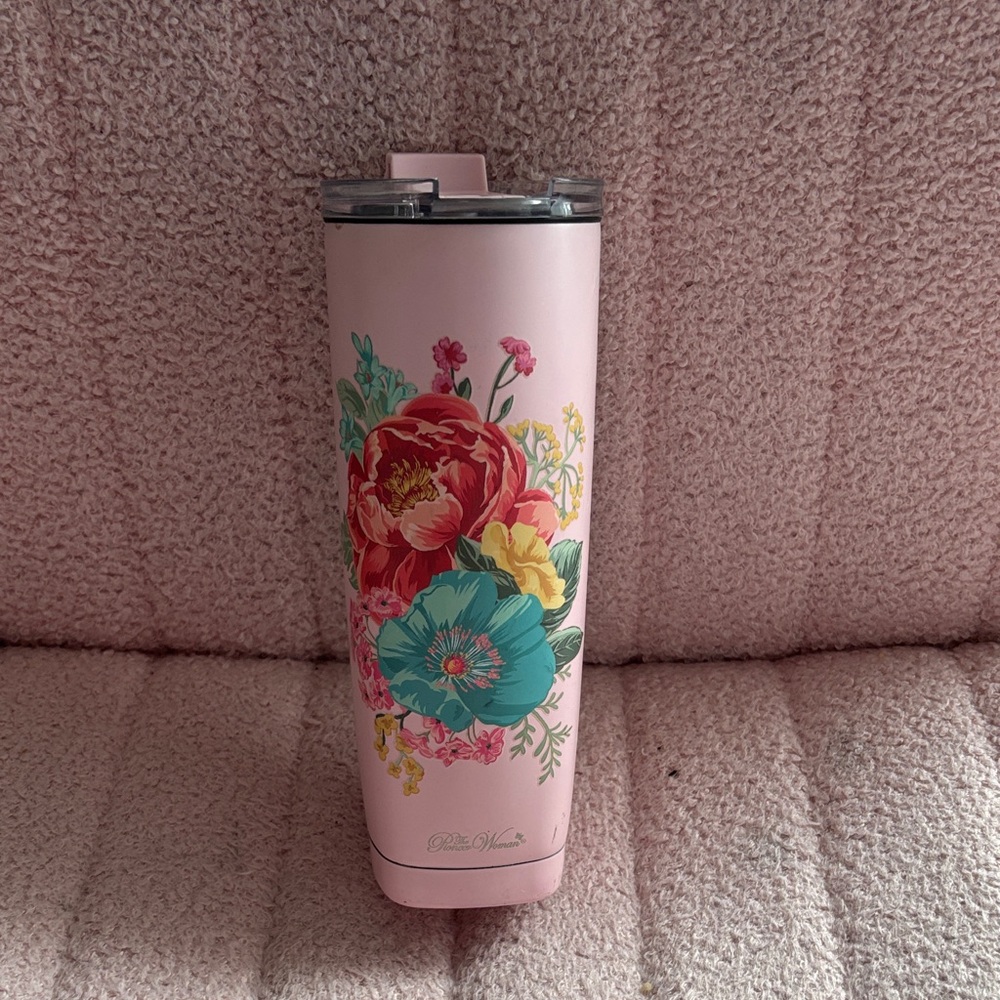 The Pioneer Woman Pink Floral Tumbler
